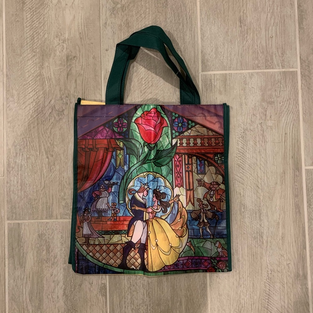 NEW Disney Beauty & The Beast Reusable Tote Bag